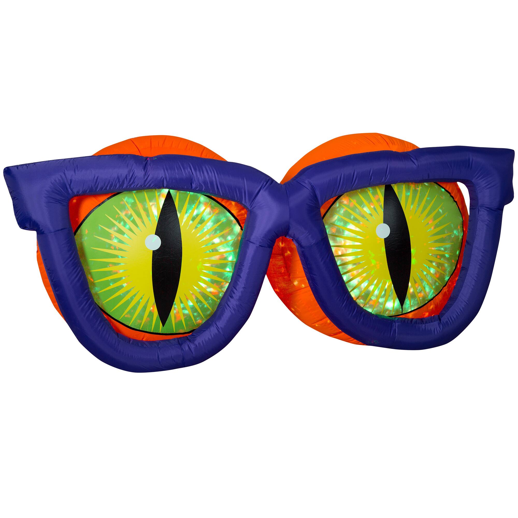 4ft. Airblown® Inflatable Projection Kaleidoscope Evil Eyes